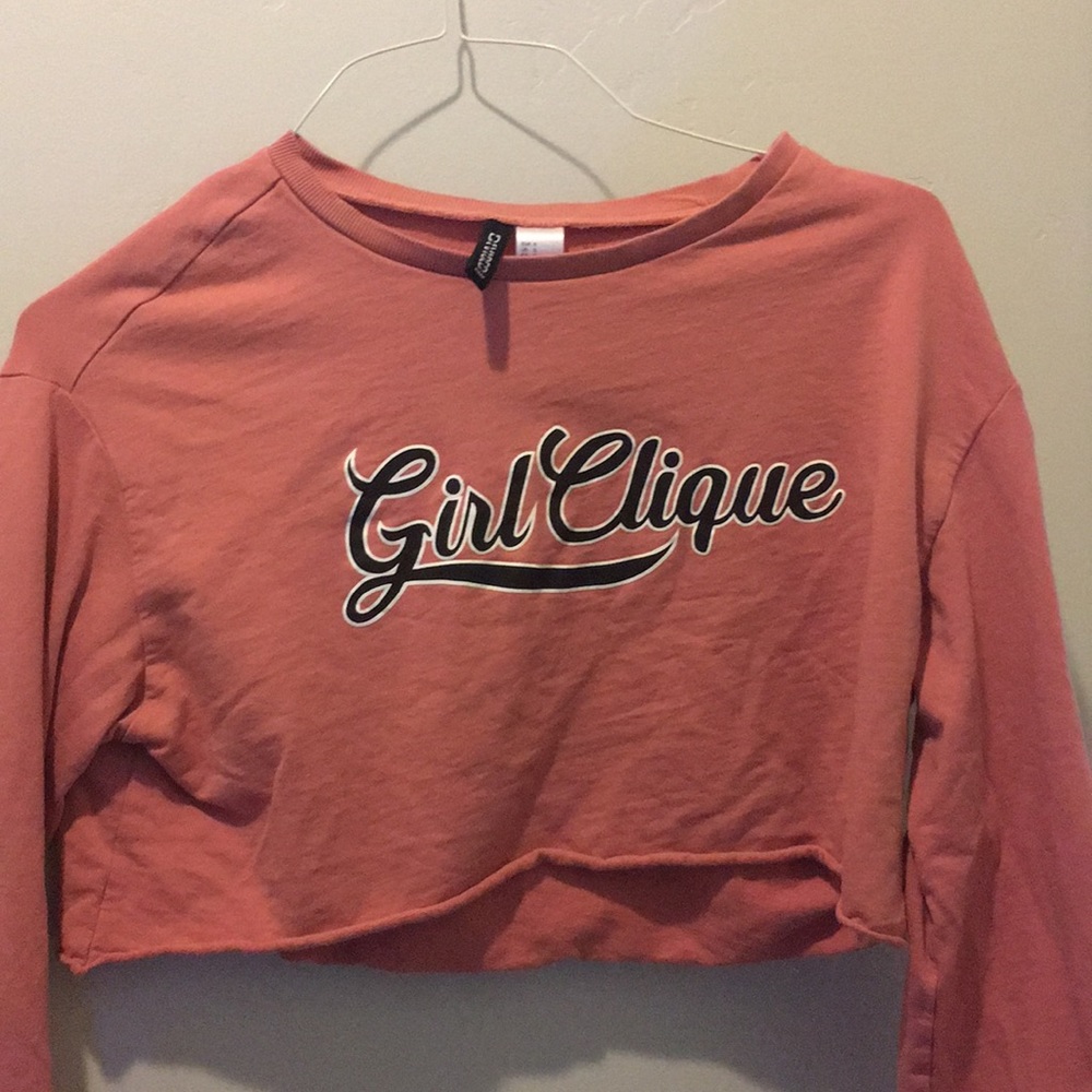 Pink never worn before crop top.